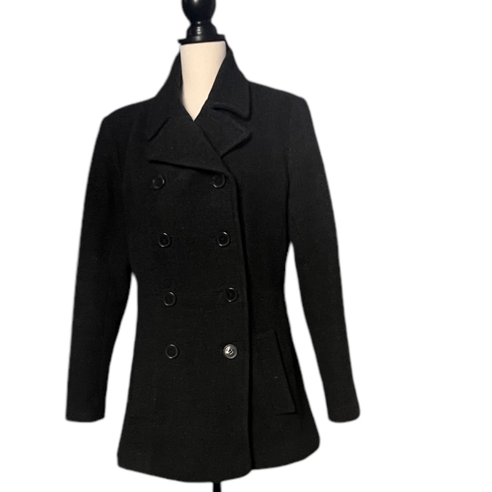 Starfox Womens Fall/Spring Peacoat Jacket Double Breasted Lapel Collar Sz M Used
